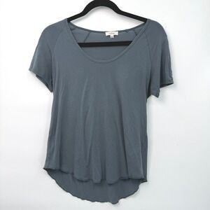 Wilfred T Shirt Women S Grey Scoop Neck Hi Low Hem Minimalist Basic